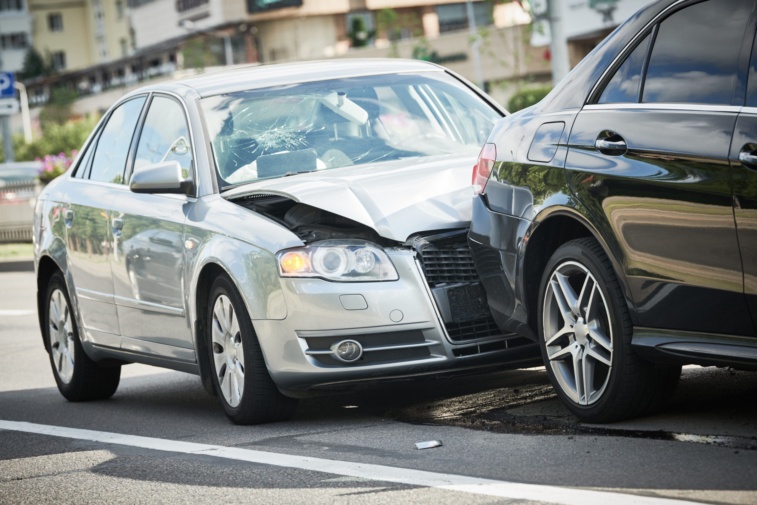 car crash on the street