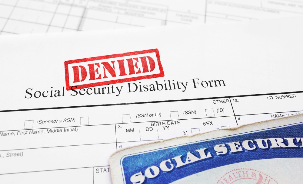 disability claim form stamped denied