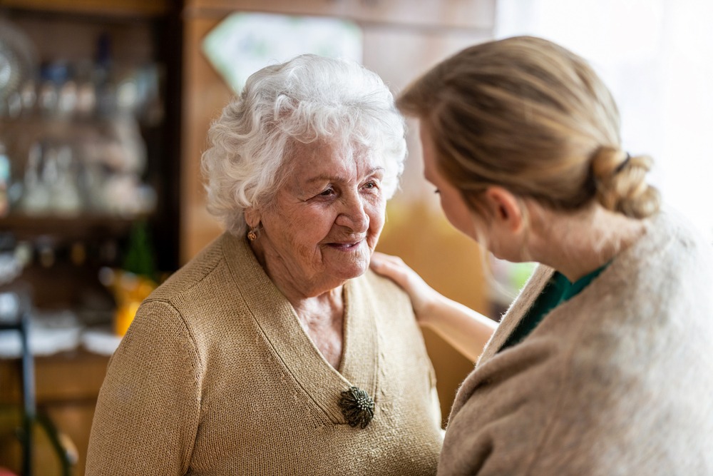senior woman at nursing home