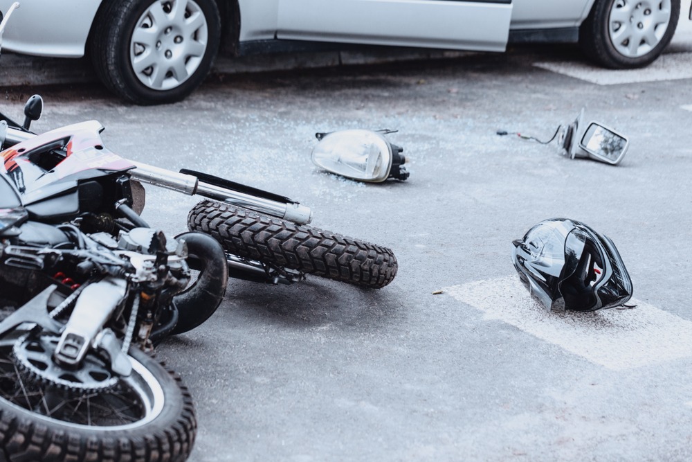 crunched-up motorcycle-contact memphis motorcycle accident lawyer