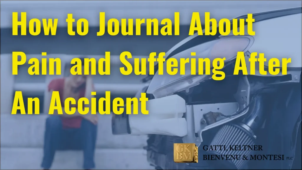 How to Journal About Pain and Suffering After An Accident Image